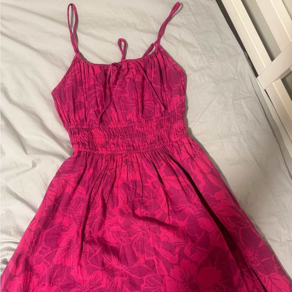 GAP Pink Floral Maxi Dress 100% Cotton